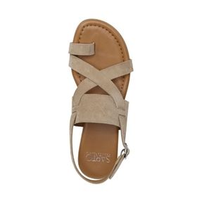 Franco Sarto Gia Sandal in Taupe Suede